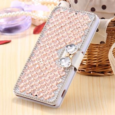 For Sony Z3 Diamond Wallet Case Fashion Women Bling Glitter Rhinestone Cover For Sony Xperia Z3 D6603 D6643 D6653 D6616 D6633